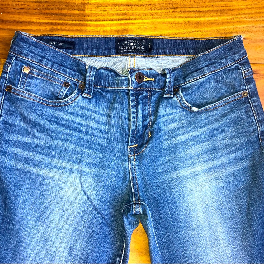 Lucky Brand Sweet Crop Jeans; size 8/29